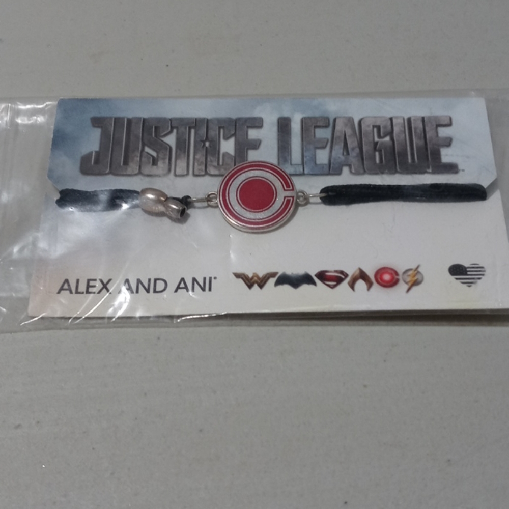 Cyborg Justice League pull cord bracelet